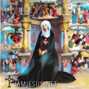 Our lady of sorrows rosary of the seven sorrows of the virgin mary 7 dolors of mary i am jesus Our Lady of Sorrows, also known as the Rosary of the Seven Sorrows of the Virgin Mary, or the 7 Dolors of Mary, is a meditation on the lamentations of Mary.