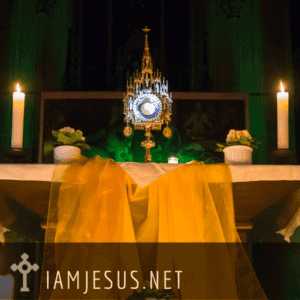 night vigil adoration at night of Jesus in the Blessed Sacrament Eucharist adoration prayers for holy hour
