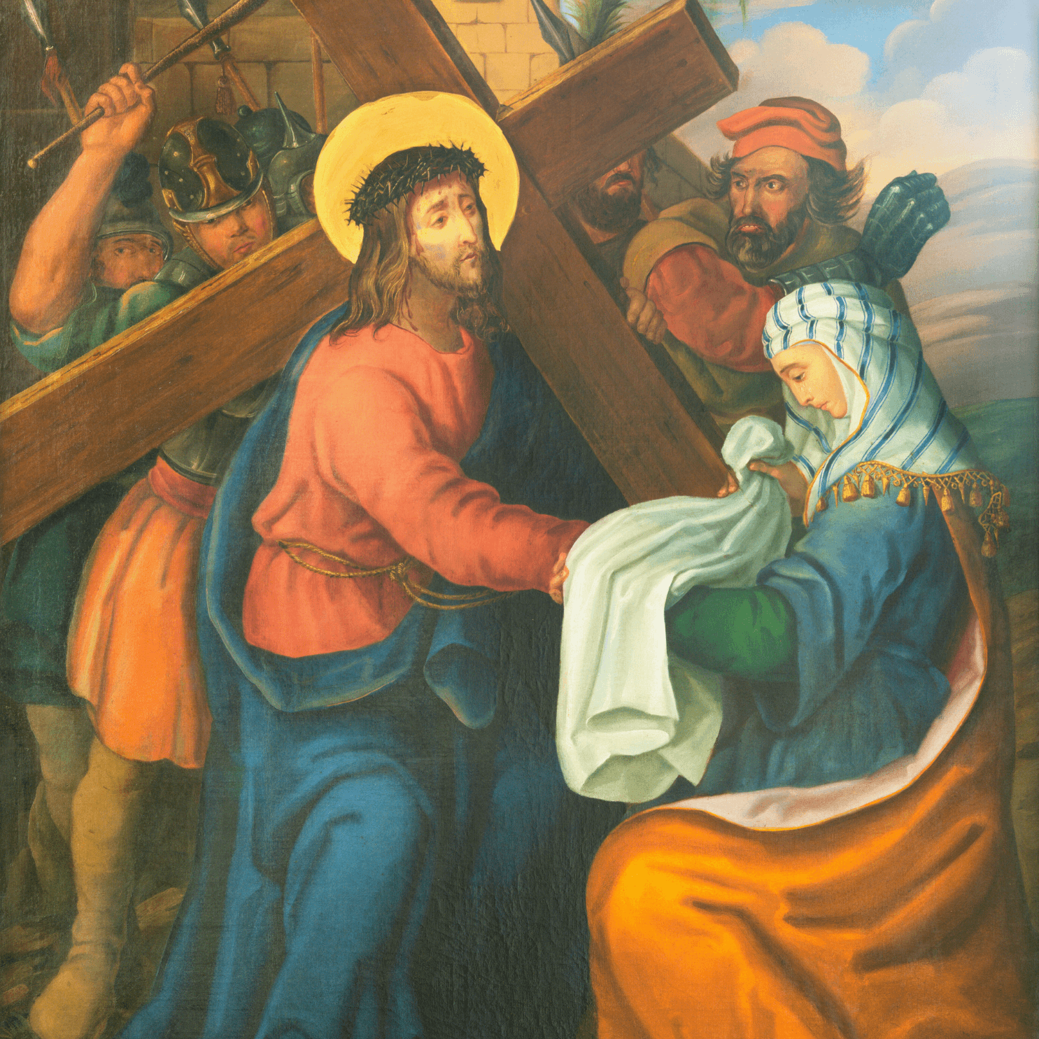 The Way of the Cross Sixth Station: Veronica Wipes the Face of Jesus