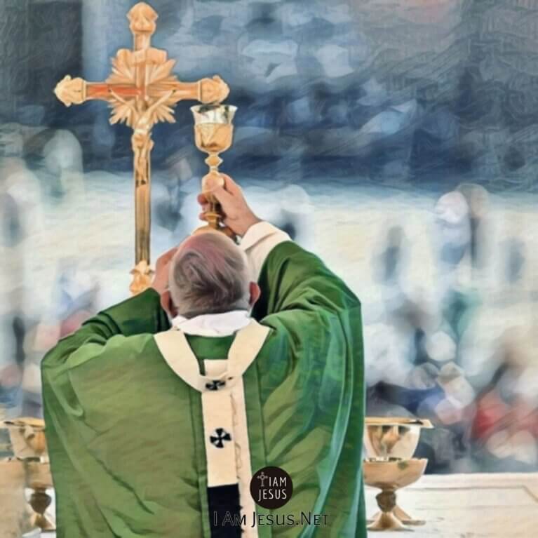 Blessing Jesus in the Holy Sacrament of the Altar