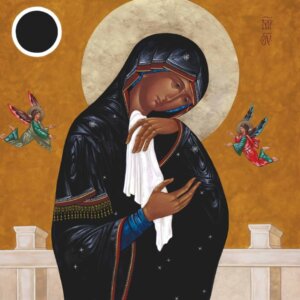 Standing with Mary at the Foot of the Cross by Elizabeth Zelasko, Iconographer