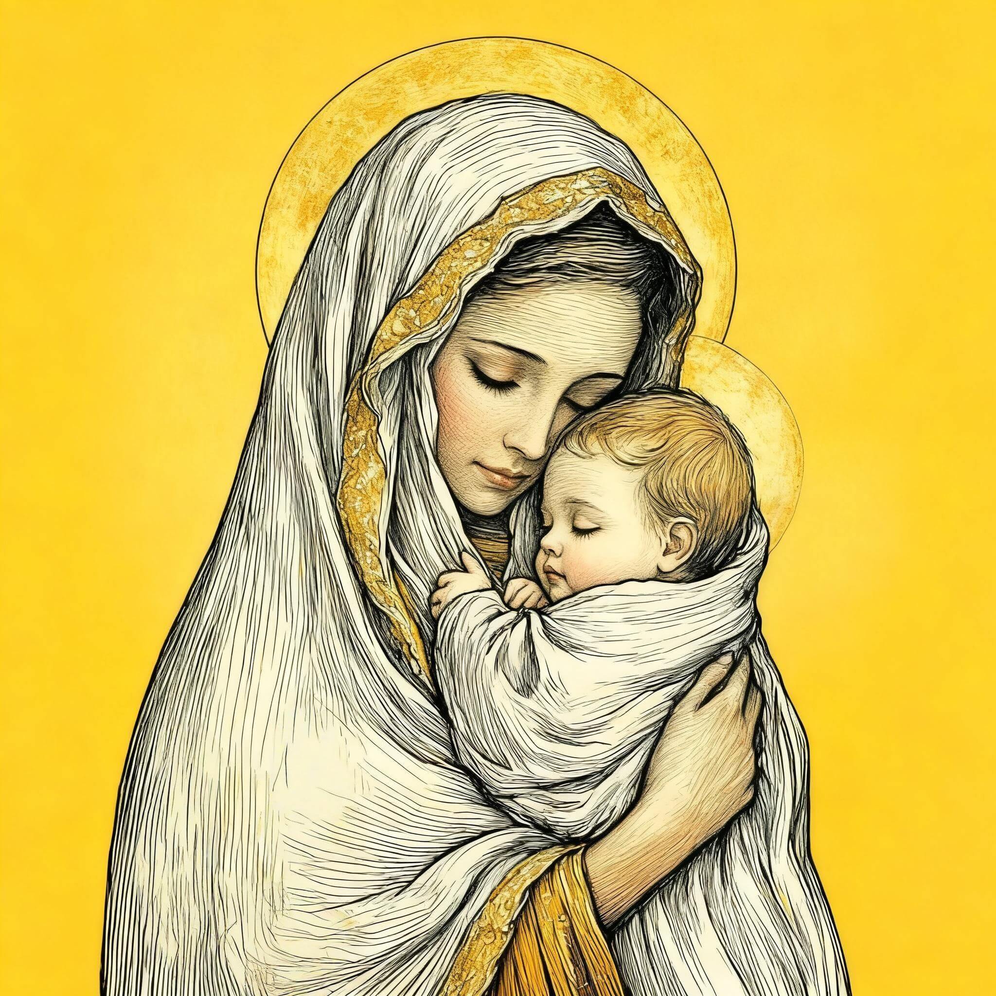 Blessing the Great Mother of God Mary Most Holy