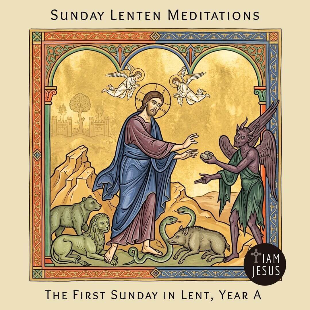 You overcame temptation so I could be free 1st sunday lent year a